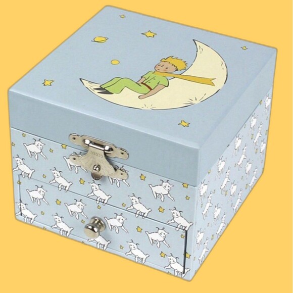 Photoluminescent Musical jewellery box Little Prince with sheep - Picture 1 of 3